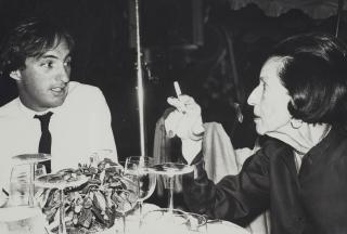 Andy Warhol - Jon Gould and Diana Vreeland at his birthday party, Barbetta\'s, August 27, 1981