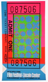 Andy Warhol - Lincoln Center Ticket