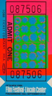 Andy Warhol - Lincoln Center Ticket
