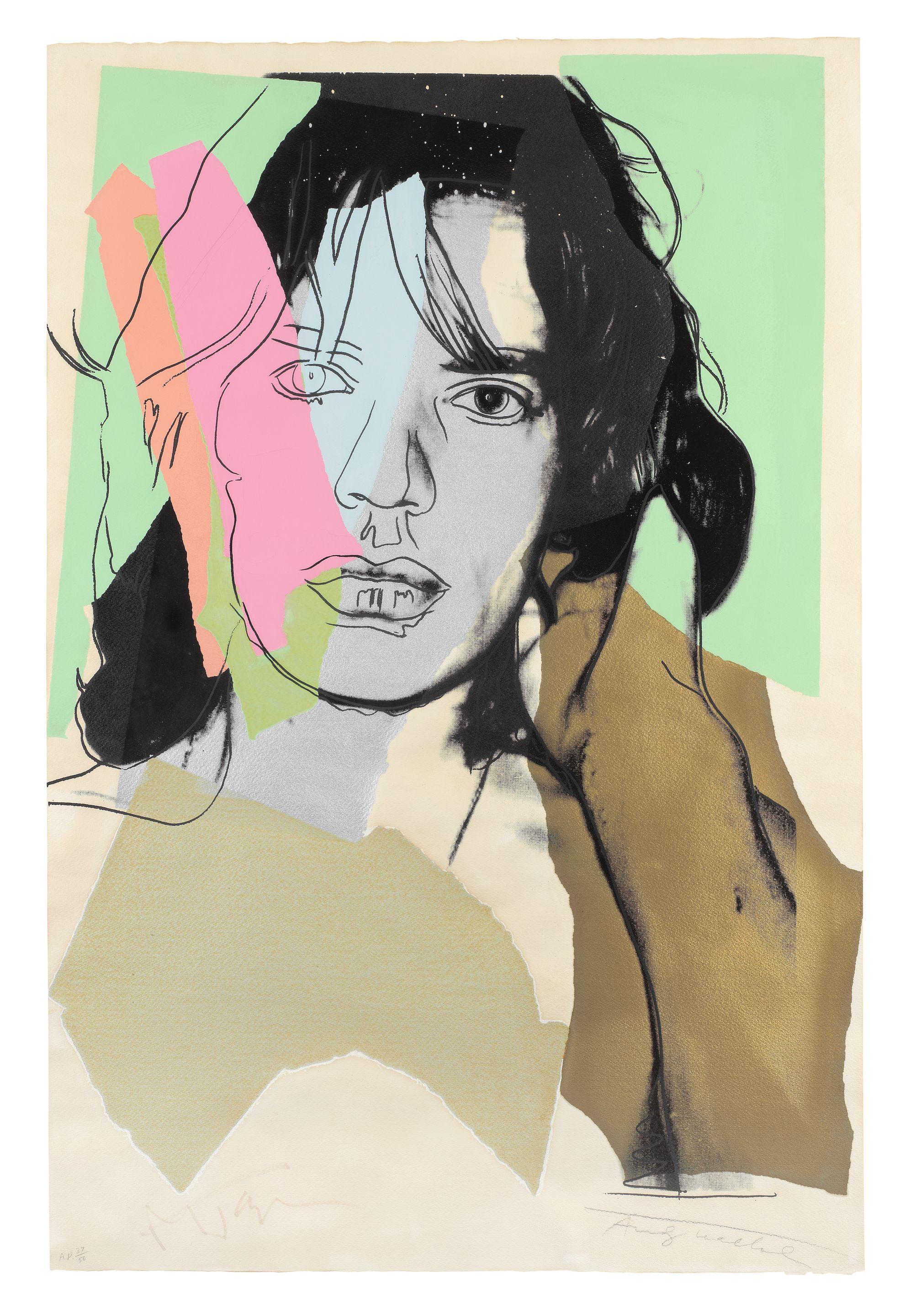 Andy Warhol - Mick Jagger, from Mick Jagger Portfolio