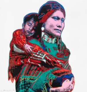 Andy Warhol - Mother and Child, from Cowboys and Indians