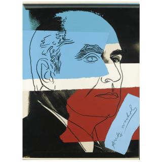 Andy Warhol - Portrait Of François Mitterand