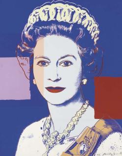 Andy Warhol - Queen Elizabeth II, from Four Reigning Queens (Royal Edition): One Plate (F. & S. II.337A)