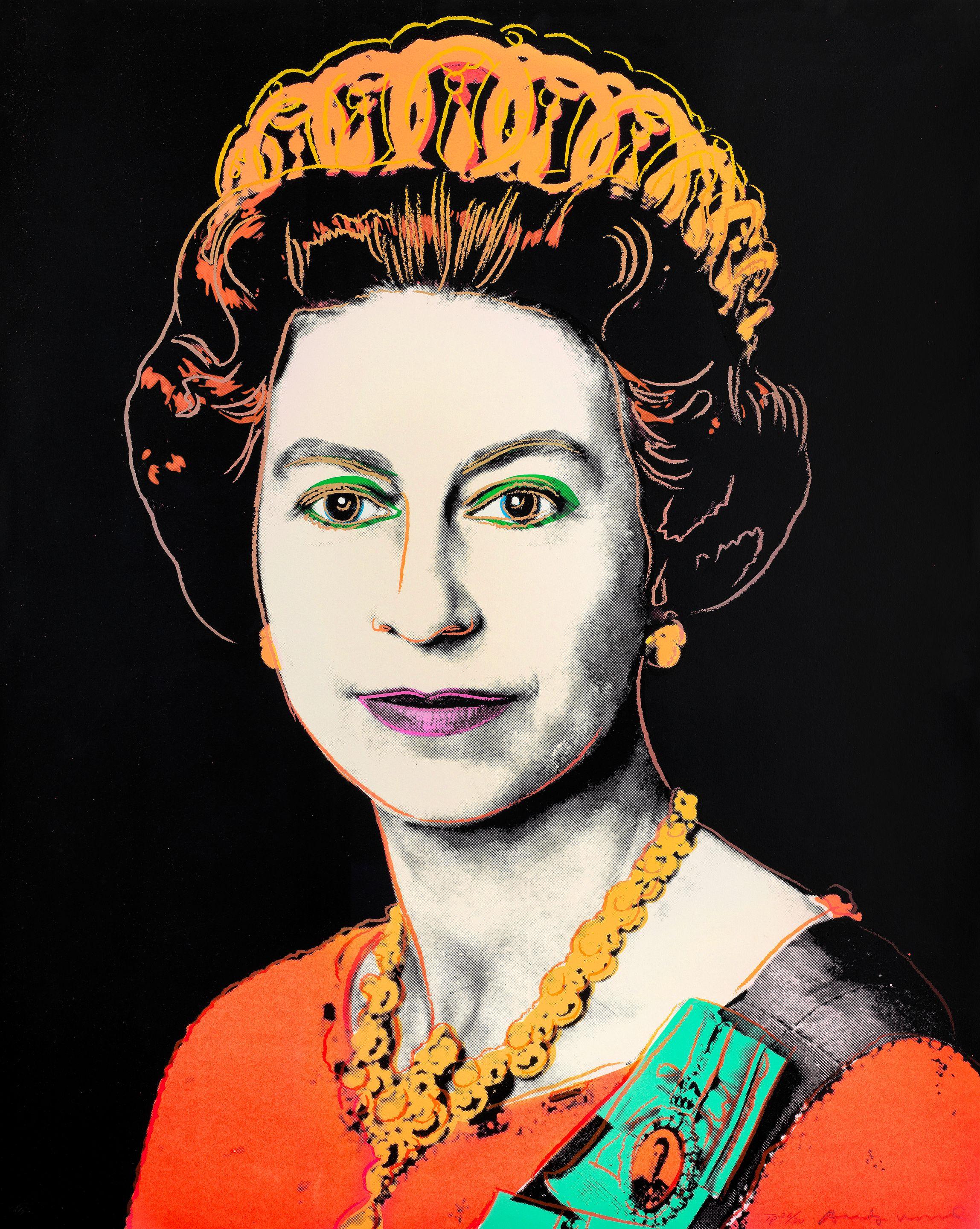 Andy Warhol - Queen Elizabeth II, from Reigning Queens