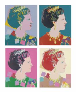 Andy Warhol - Queen Margrethe II of Denmark, from Reigning Queens