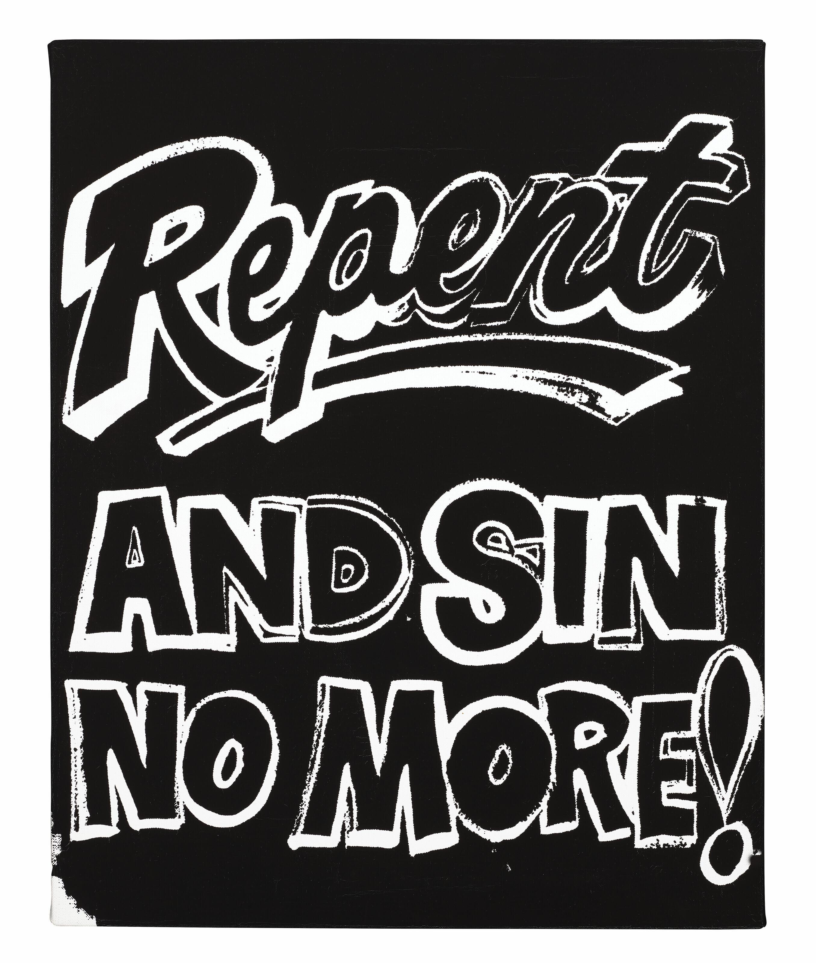 Andy Warhol - Repent and Sin No More! (Negative)