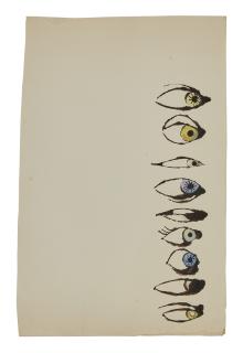 Andy Warhol - Row Of Eyes (Blotted)