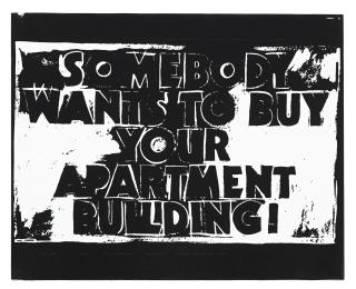 Andy Warhol - Somebody Wants To Buy Your Apartment Building! (Negative) 