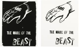 Andy Warhol - The Mark Of The Beast - Positive And Negative