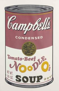 Andy Warhol - Tomato-Beef Noodle O\'s, from Campbell\'s Soup II