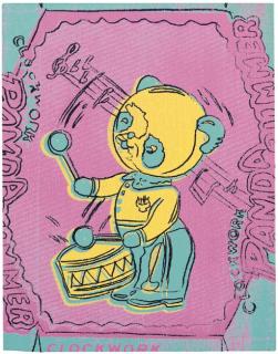 Andy Warhol - Toy Painting (Clockwork Panda Drummer)