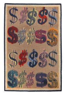 Andy Warhol - U.S. Dollar Sign Rug, 1981