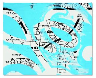 Andy Warhol - U.S. Weather Map/GE
