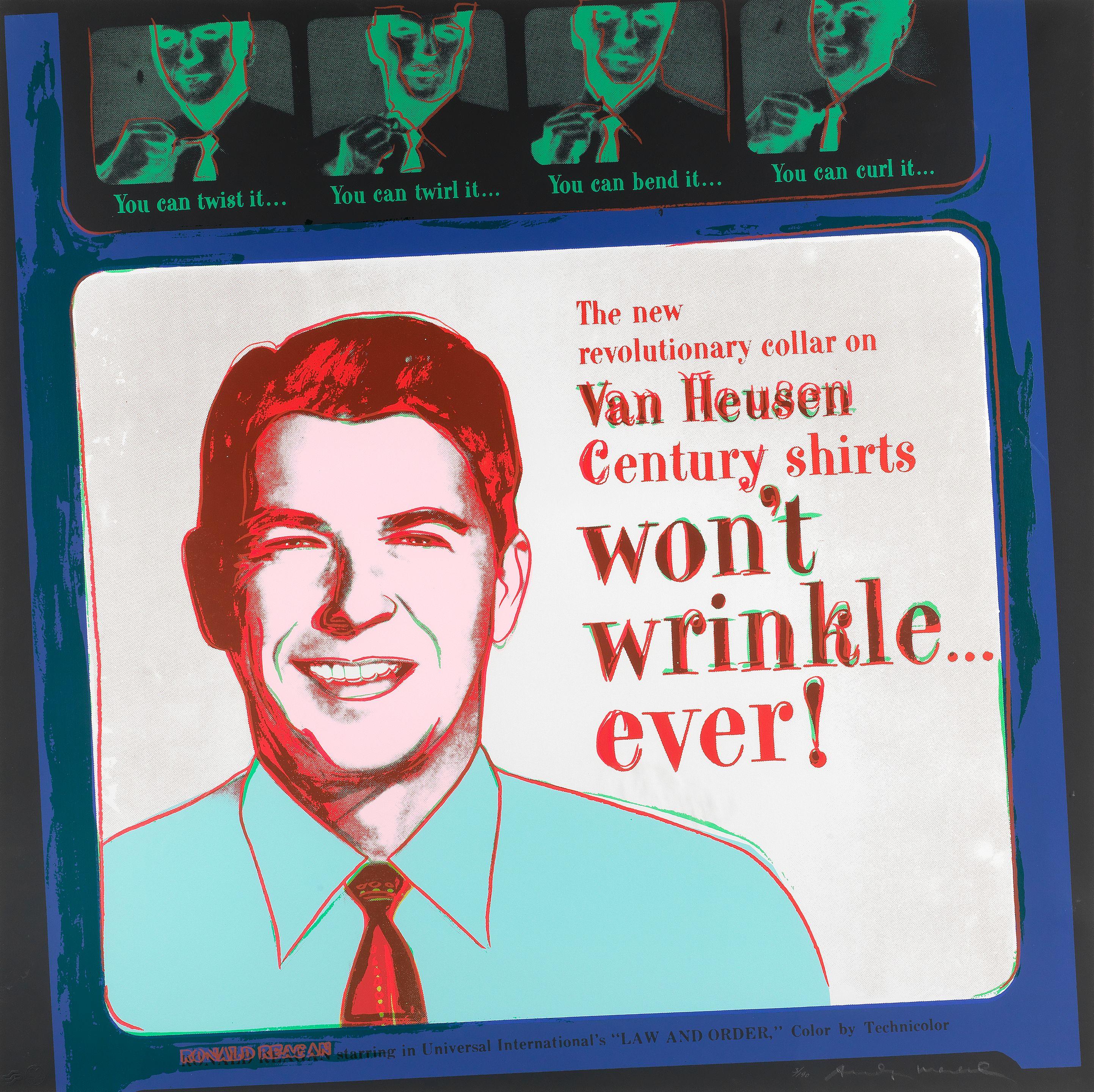 Andy Warhol - Van Heusen (Ronald Reagan), from Ads