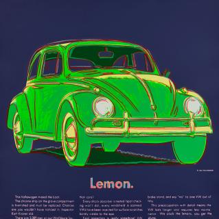 Andy Warhol - Volkswagen, from Ads