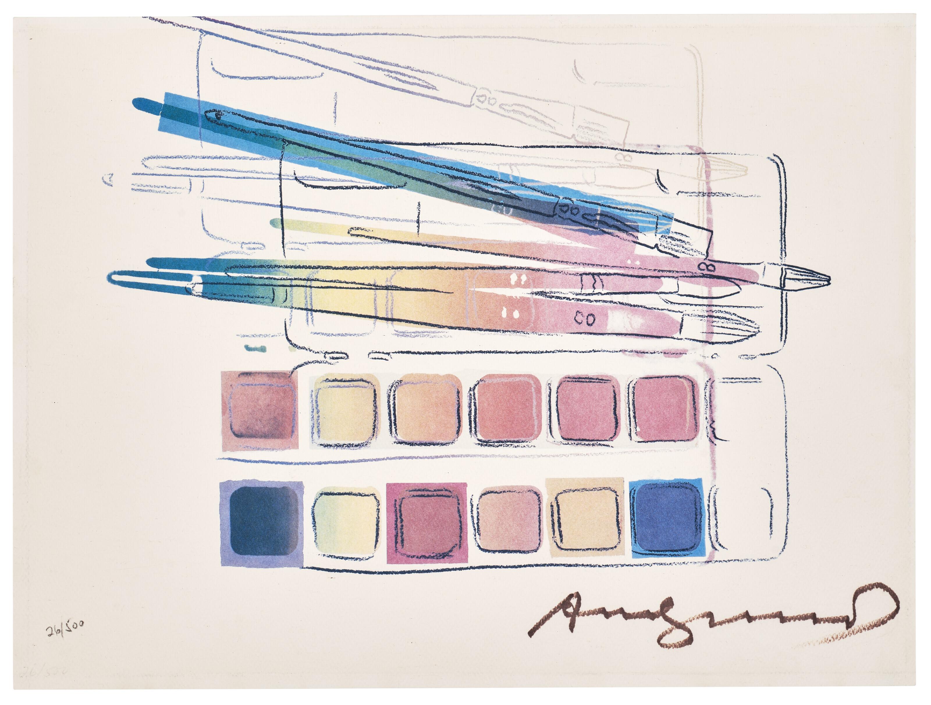 Andy Warhol - Watercolor Paint Kit with Brushes