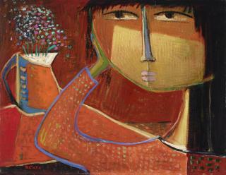 Ángel Botello - Girl in Red