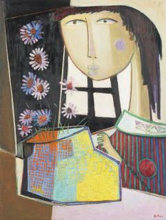 Ángel Botello - Niña Con Flores