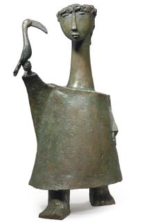 Angel Botello - Niña con tucán