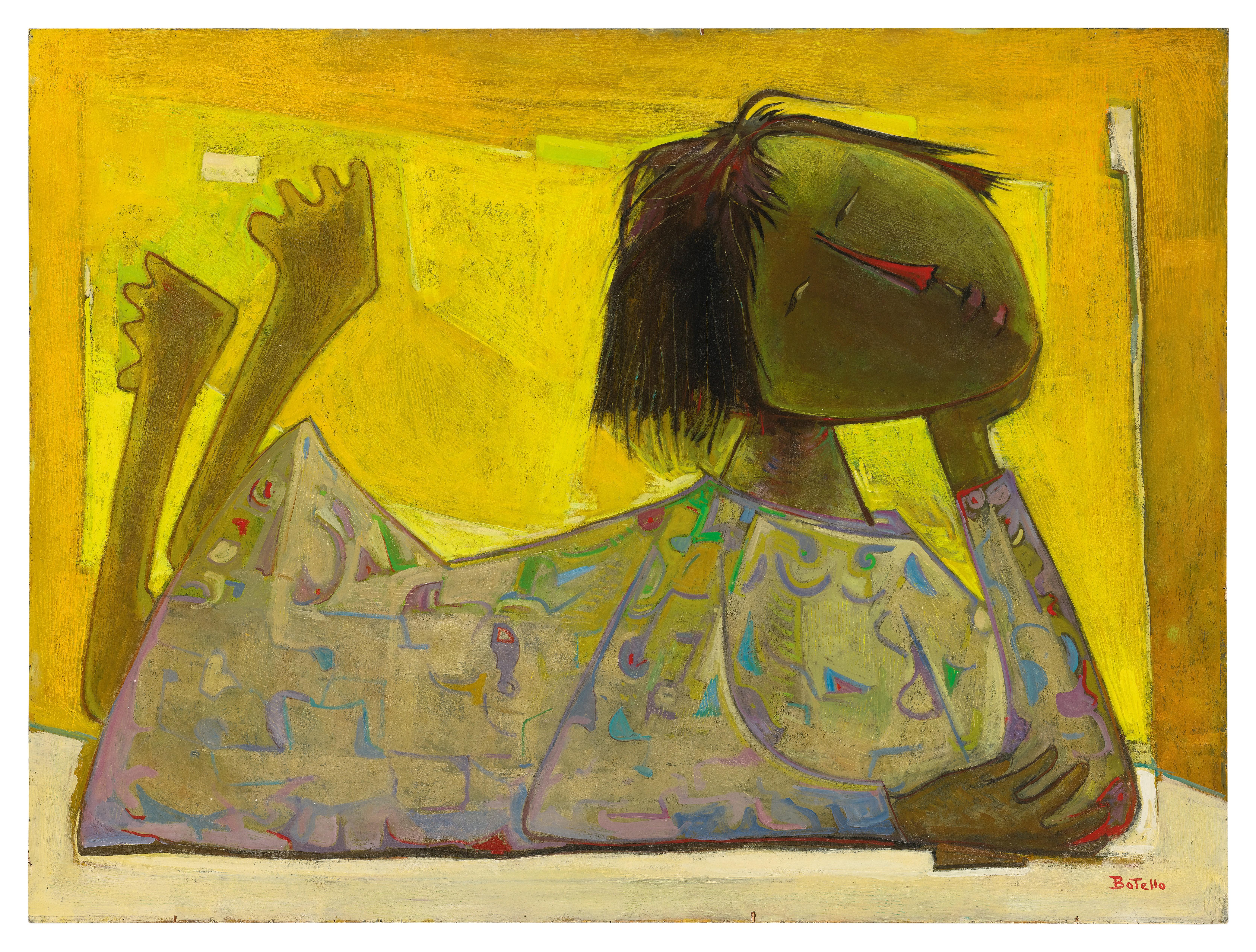 Ángel Botello - Reclining Girl