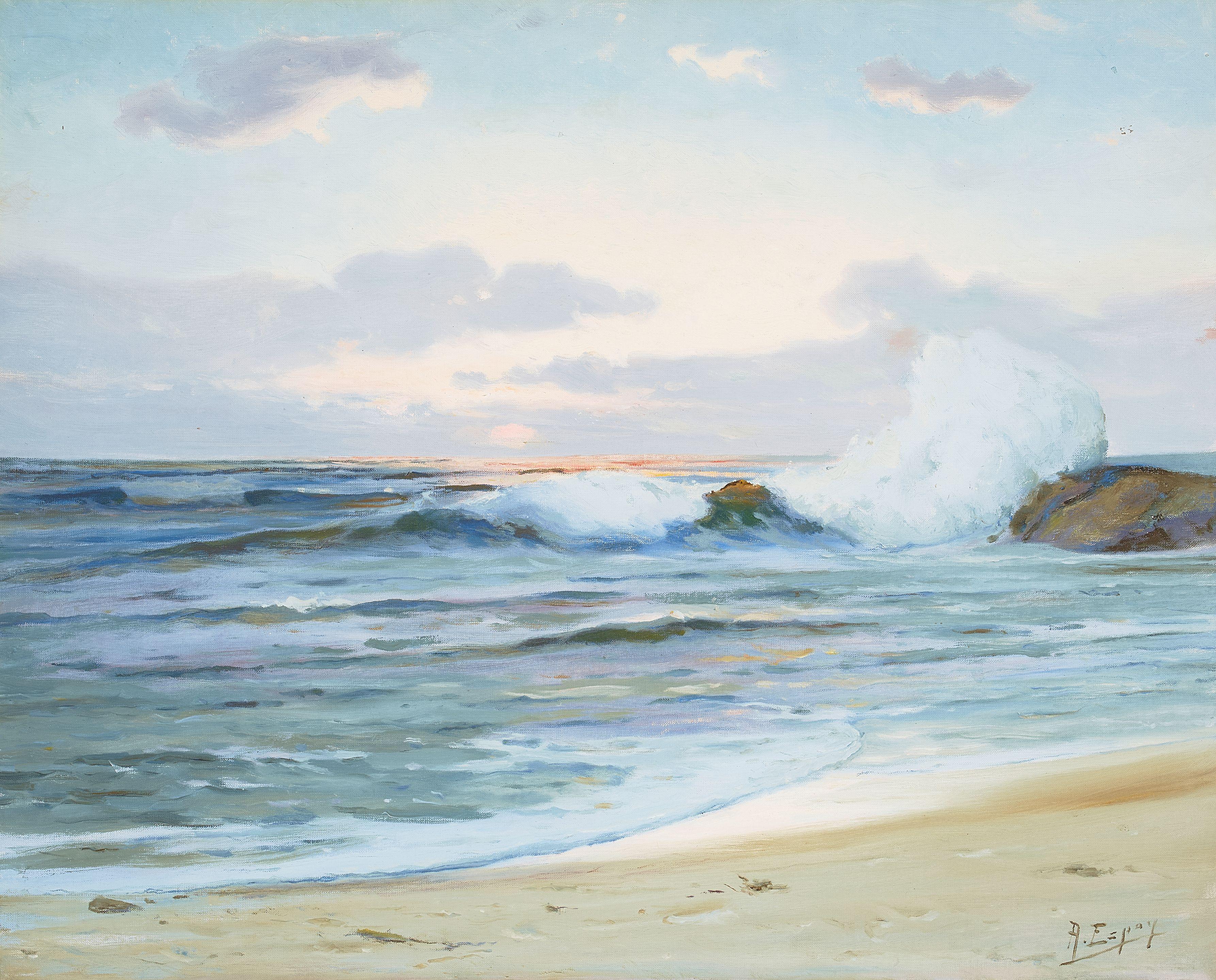 Angel Espoy - Twilight 24 x 30 in. framed 29 1/2 x 39 1/2 in.