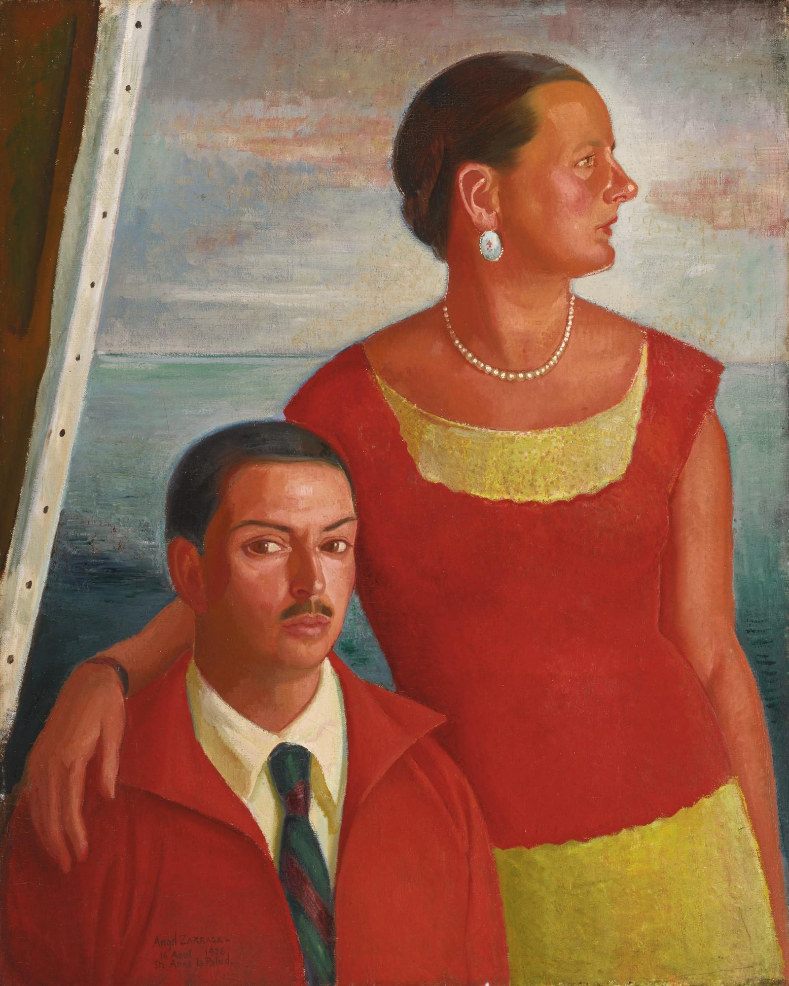 Ángel Zárraga - Autorretrato Con Jeannette