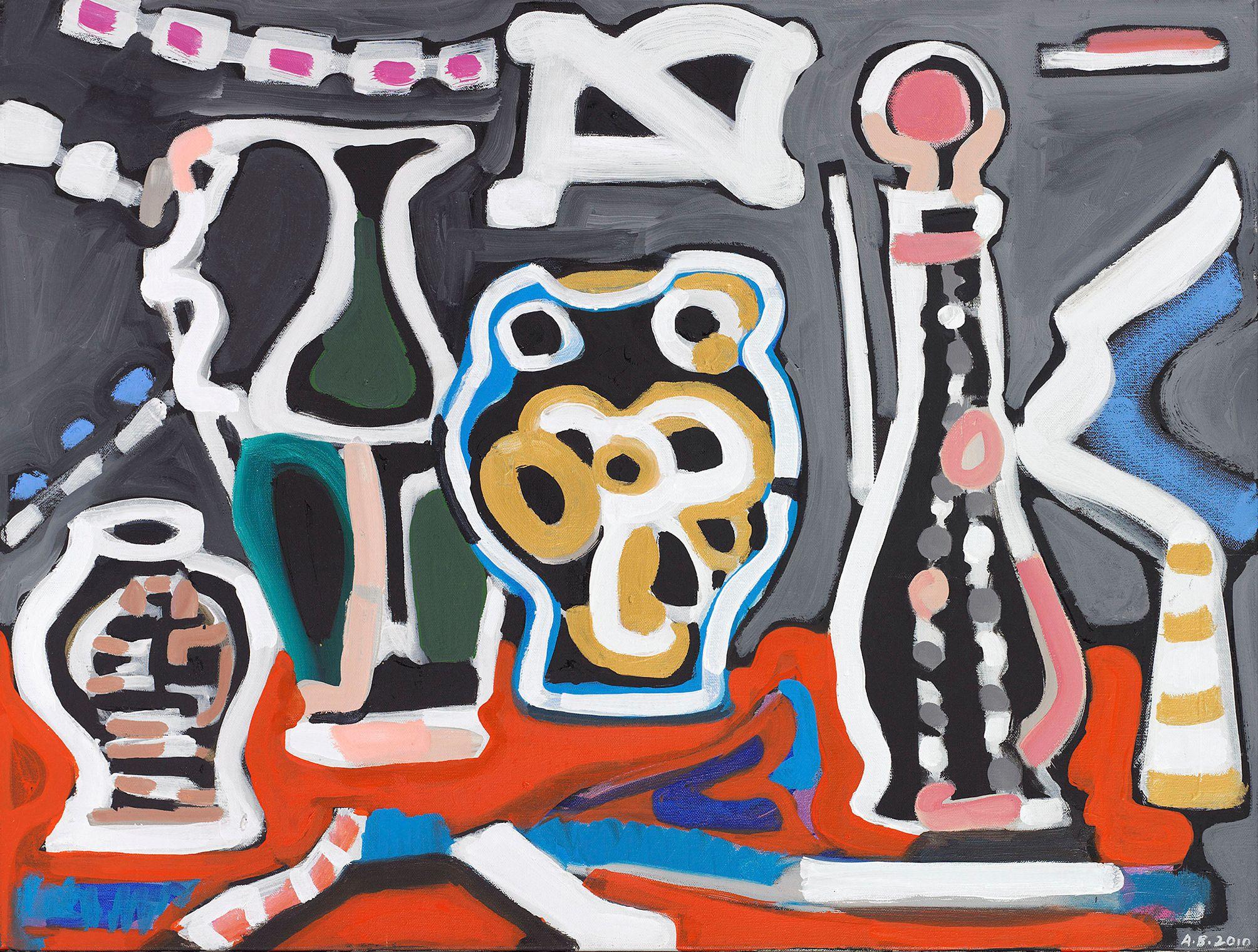 Angela Brennan - Still Life on Grey, 2010