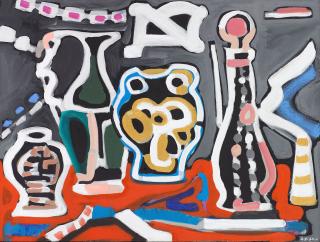 Angela Brennan - Still Life on Grey, 2010