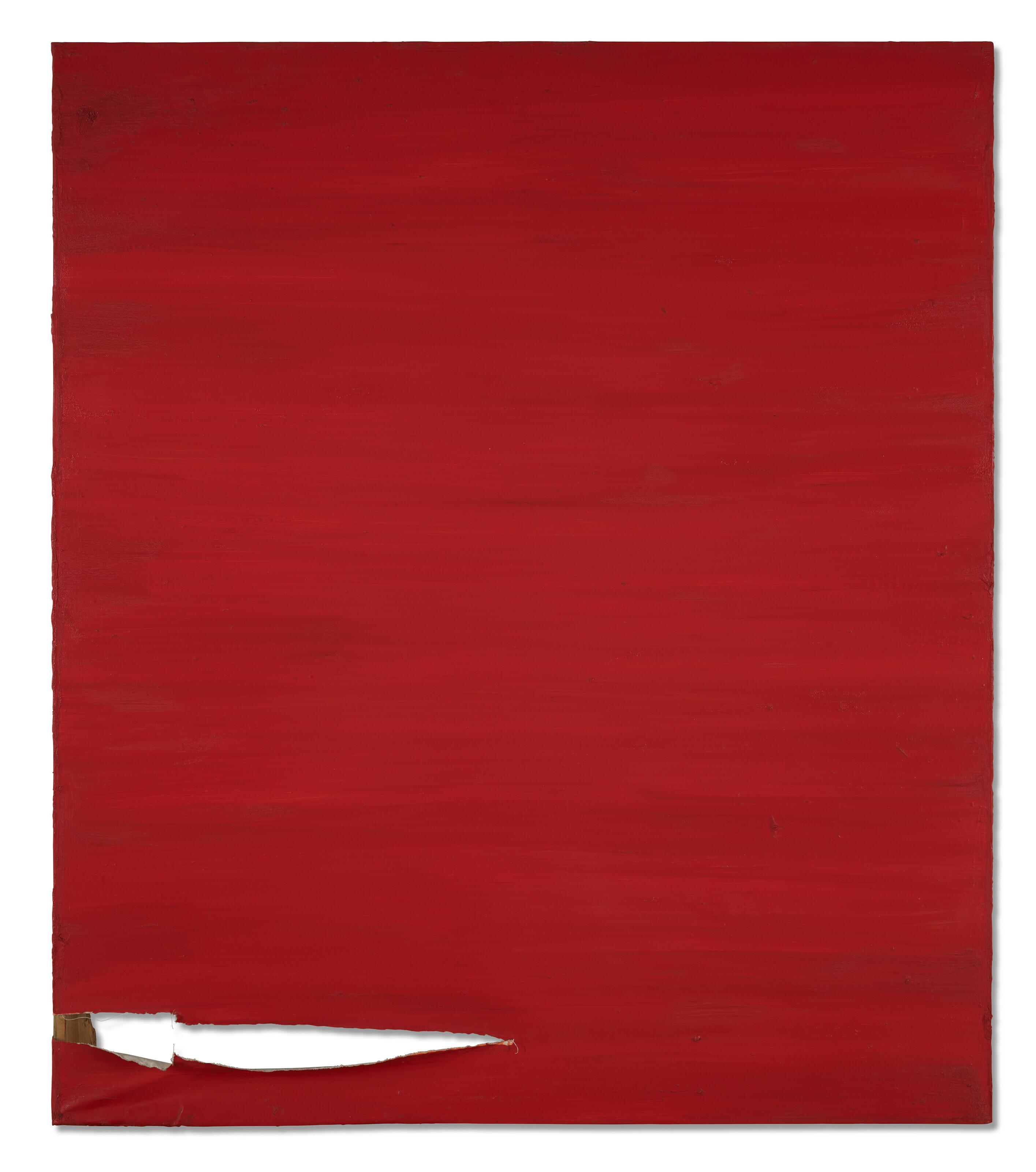 Ángela De La Cruz - Dislocated Painting VII (Red)