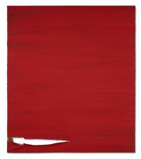 Ángela De La Cruz - Dislocated Painting VII (Red)