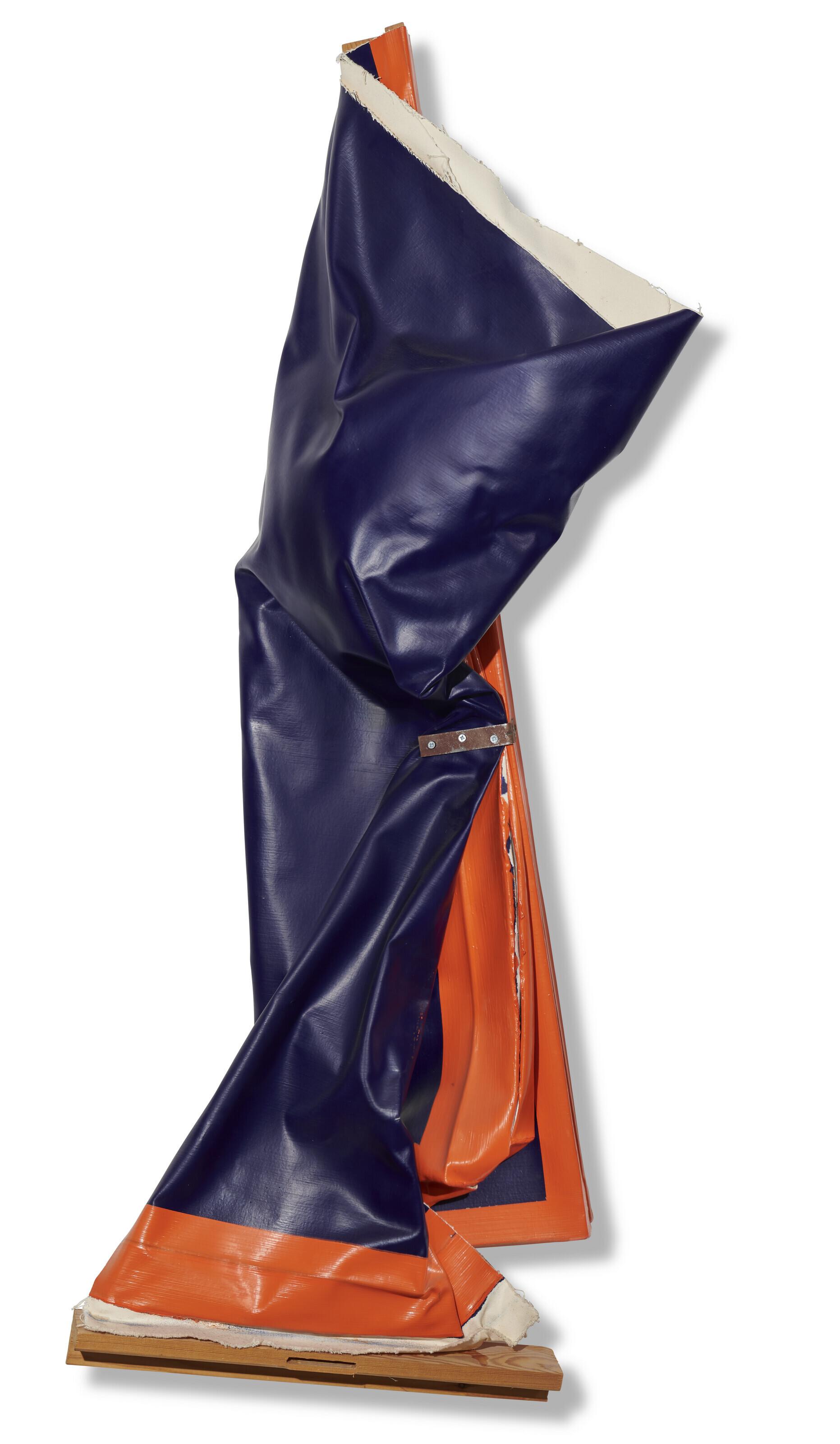 Angela De La Cruz - Self Clutter (Blue-Orange)