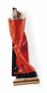 Angela De La Cruz - Self Clutter (Orange-Dark Green)