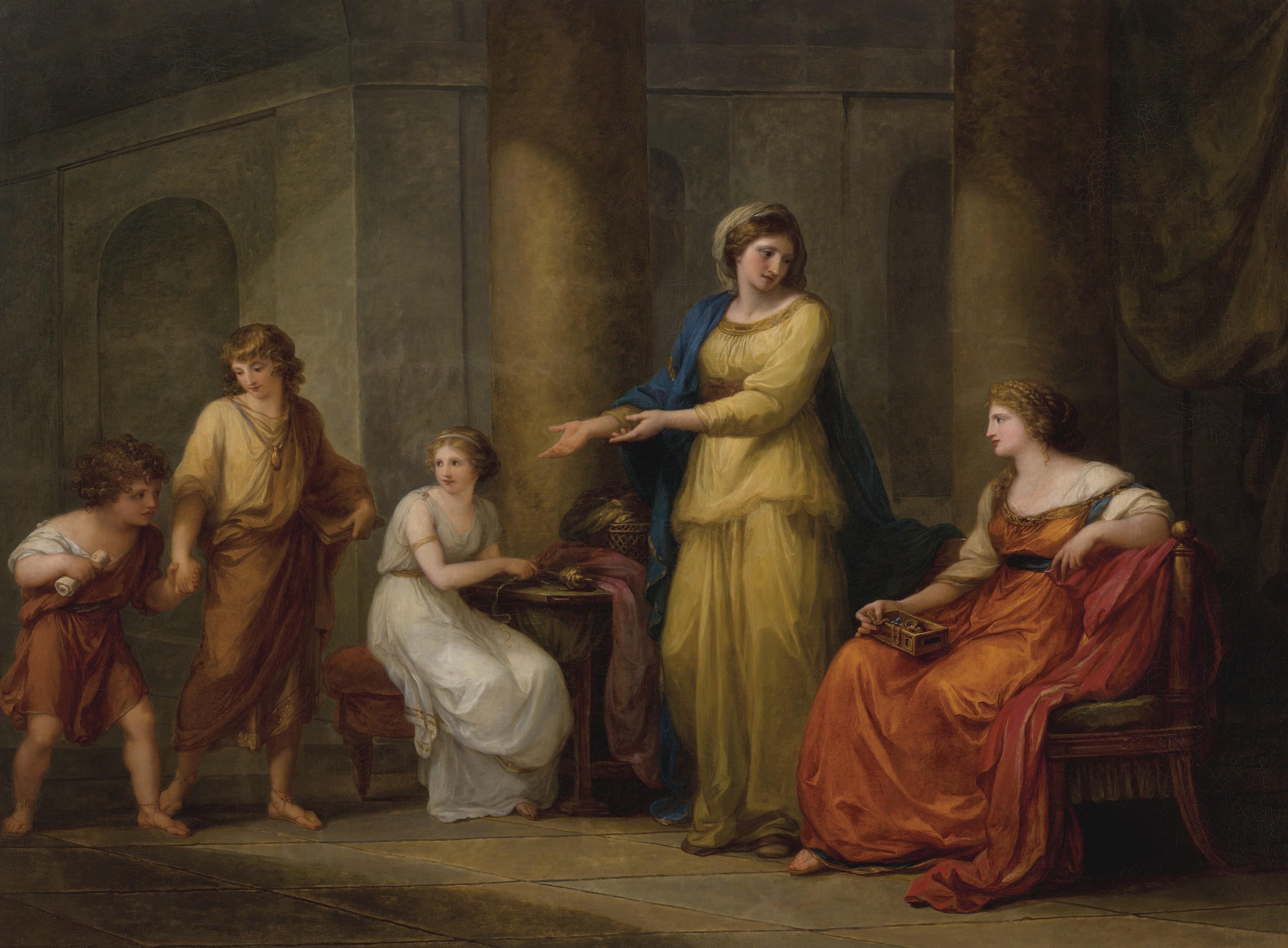 Angelica Kauffman, R.A. - Cornelia, Mother of the Gracchi