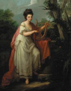 Angelica Kauffman, R.A. - Portrait of a lady as Music
