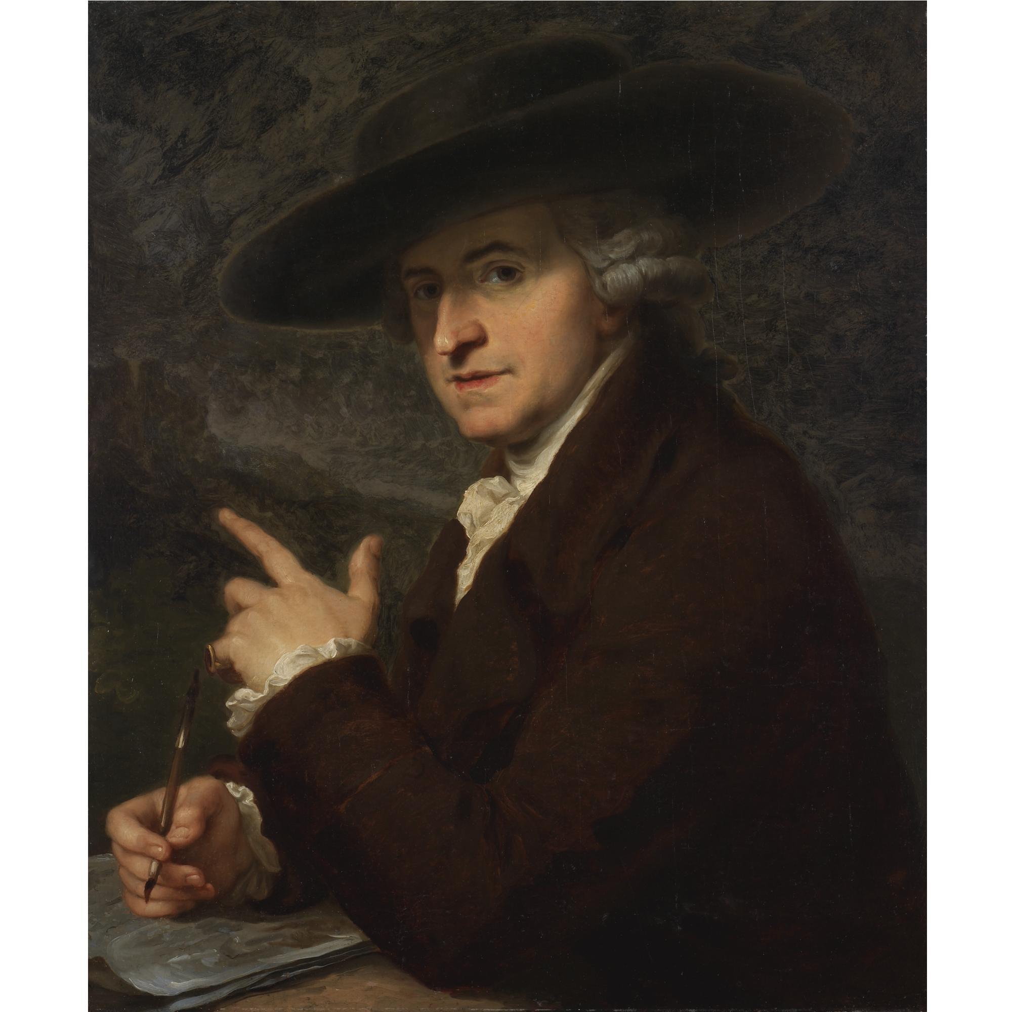 Angelica Kauffman, R.A. - Portrait Of Antonio Pietro Francesco Zucchi (1726-1795)