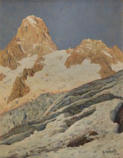 Angelo Abrate - Verso la luce (Grandes Jorasses)