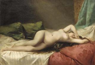 Angelo Asti - Nue à la libellule