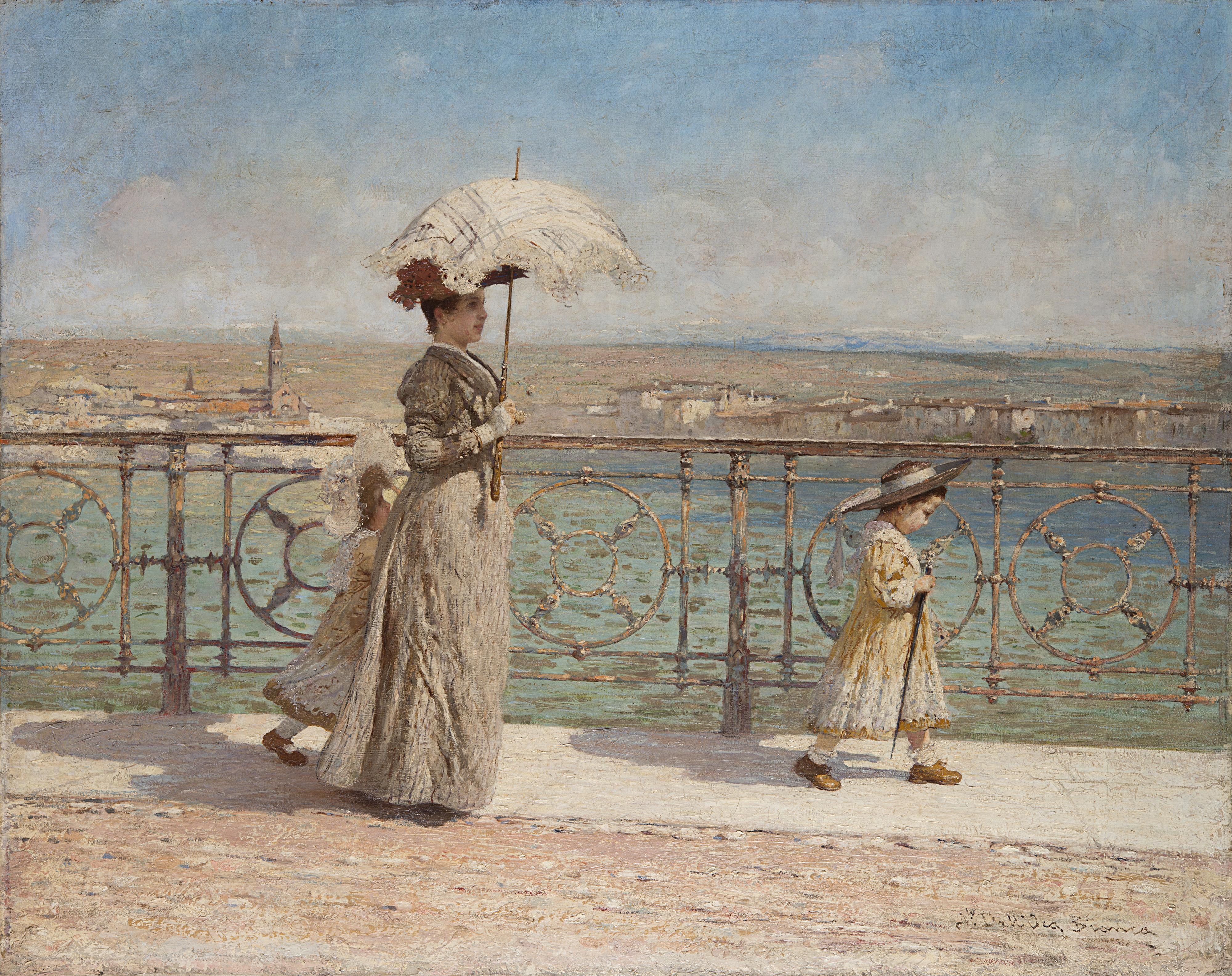 Angelo Dall\' Oca Bianca - Passeggiata sul Ponte Nuovo