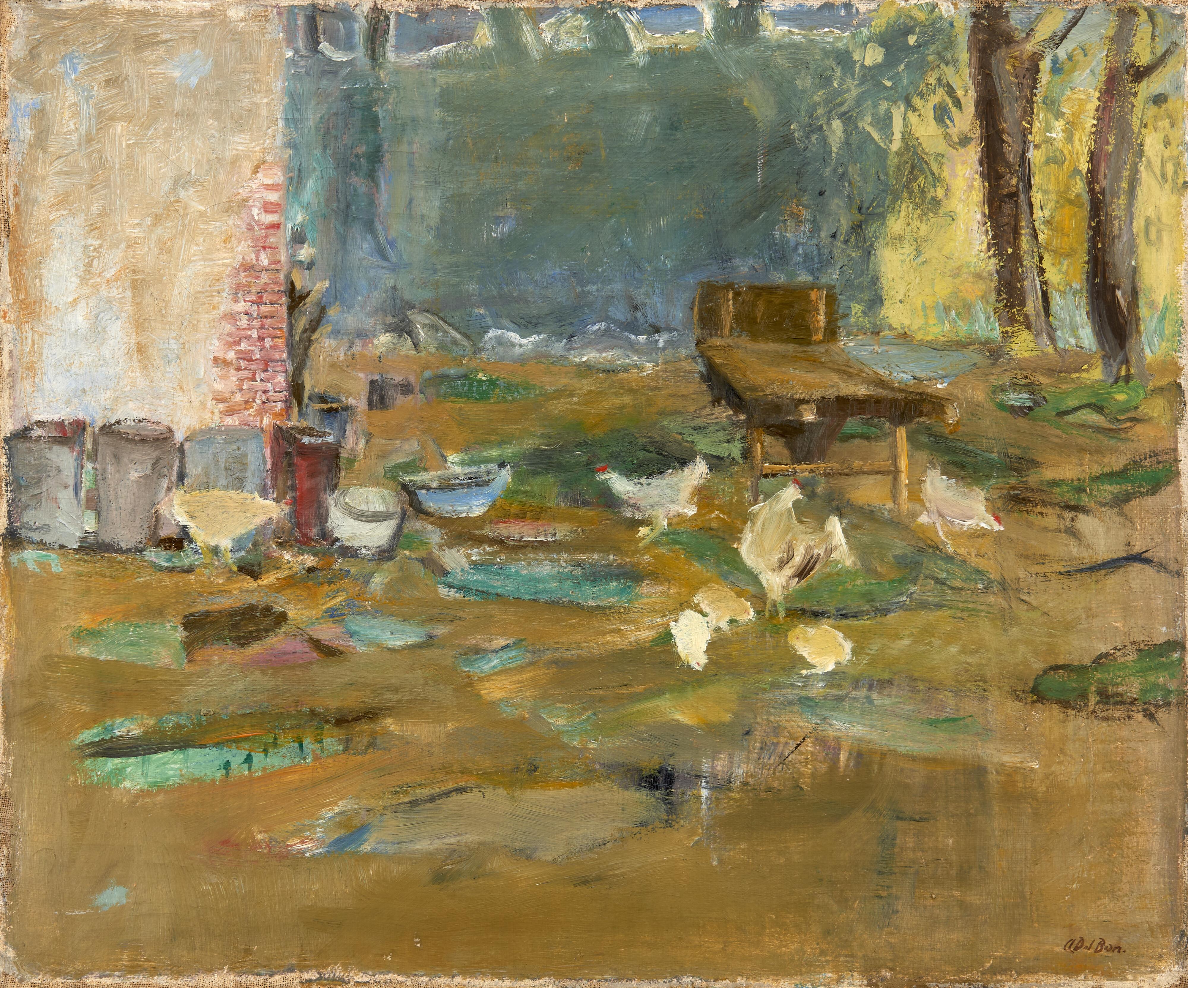 Angelo Del Bon - Cortile di campagna