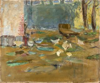 Angelo Del Bon - Cortile di campagna