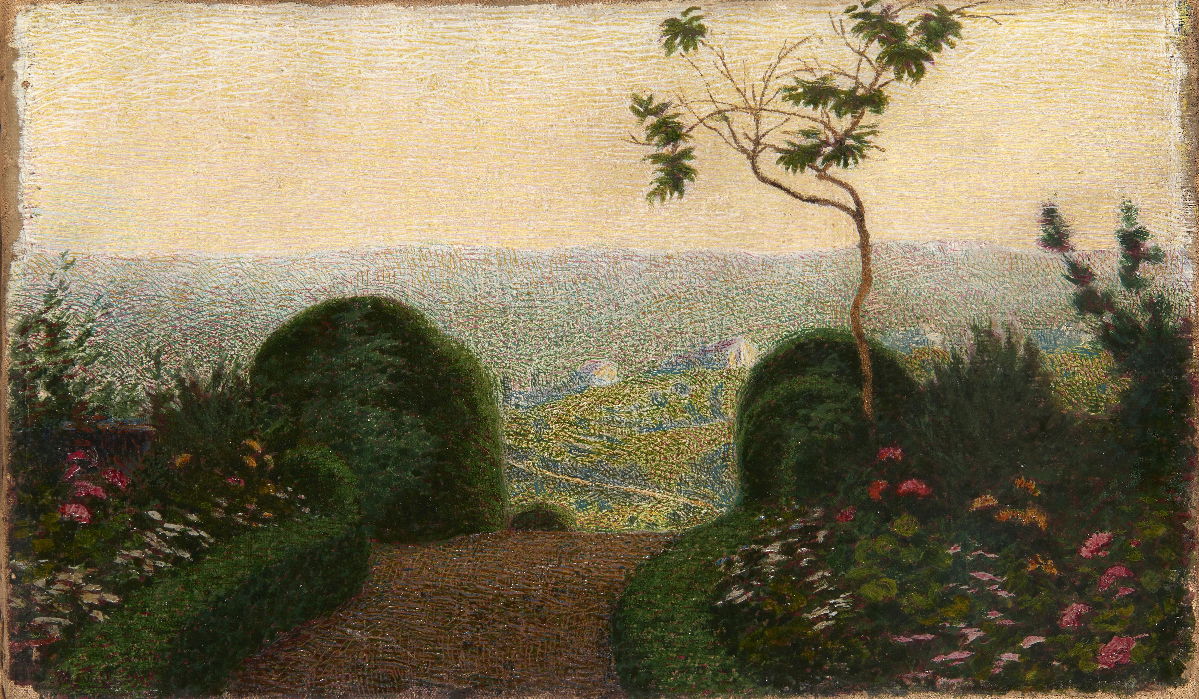 Angelo Morbelli - Angolo di giardino