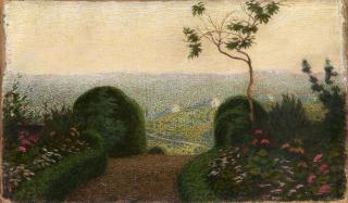 Angelo Morbelli - Angolo di giardino