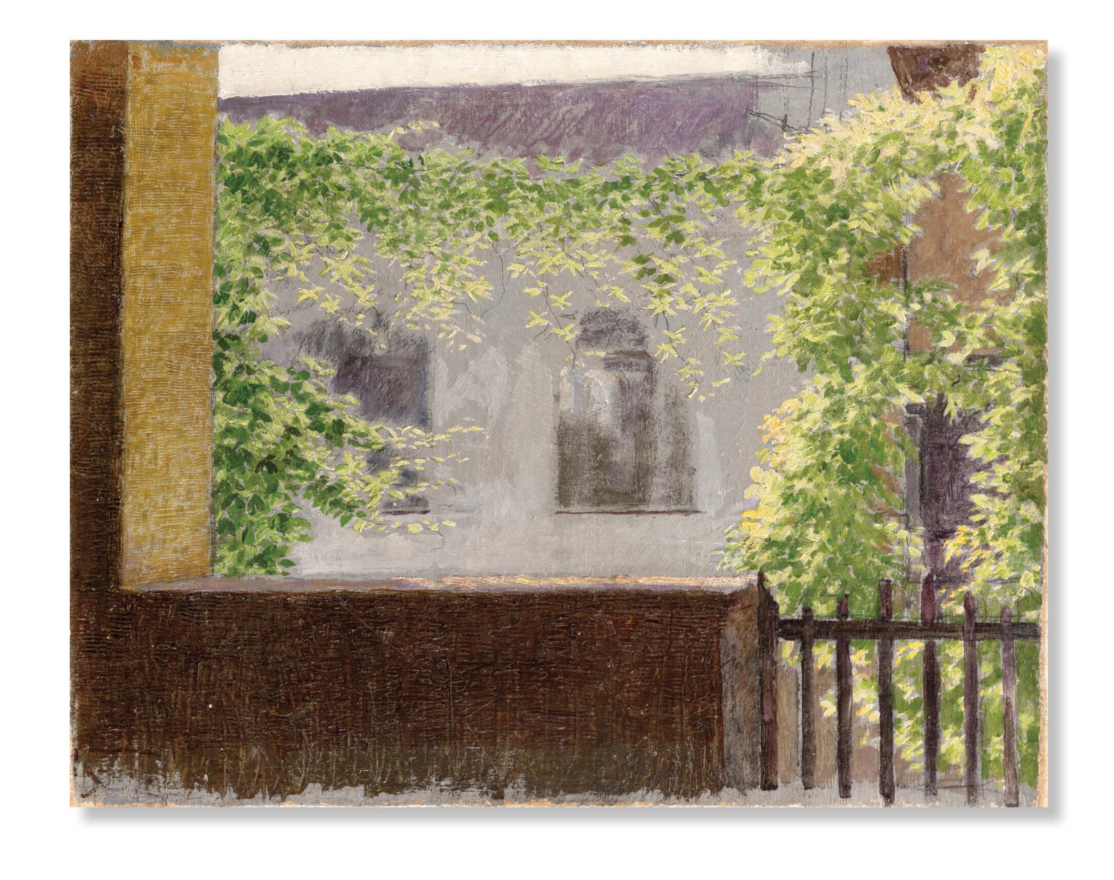 Angelo Morbelli - Cortile assolato