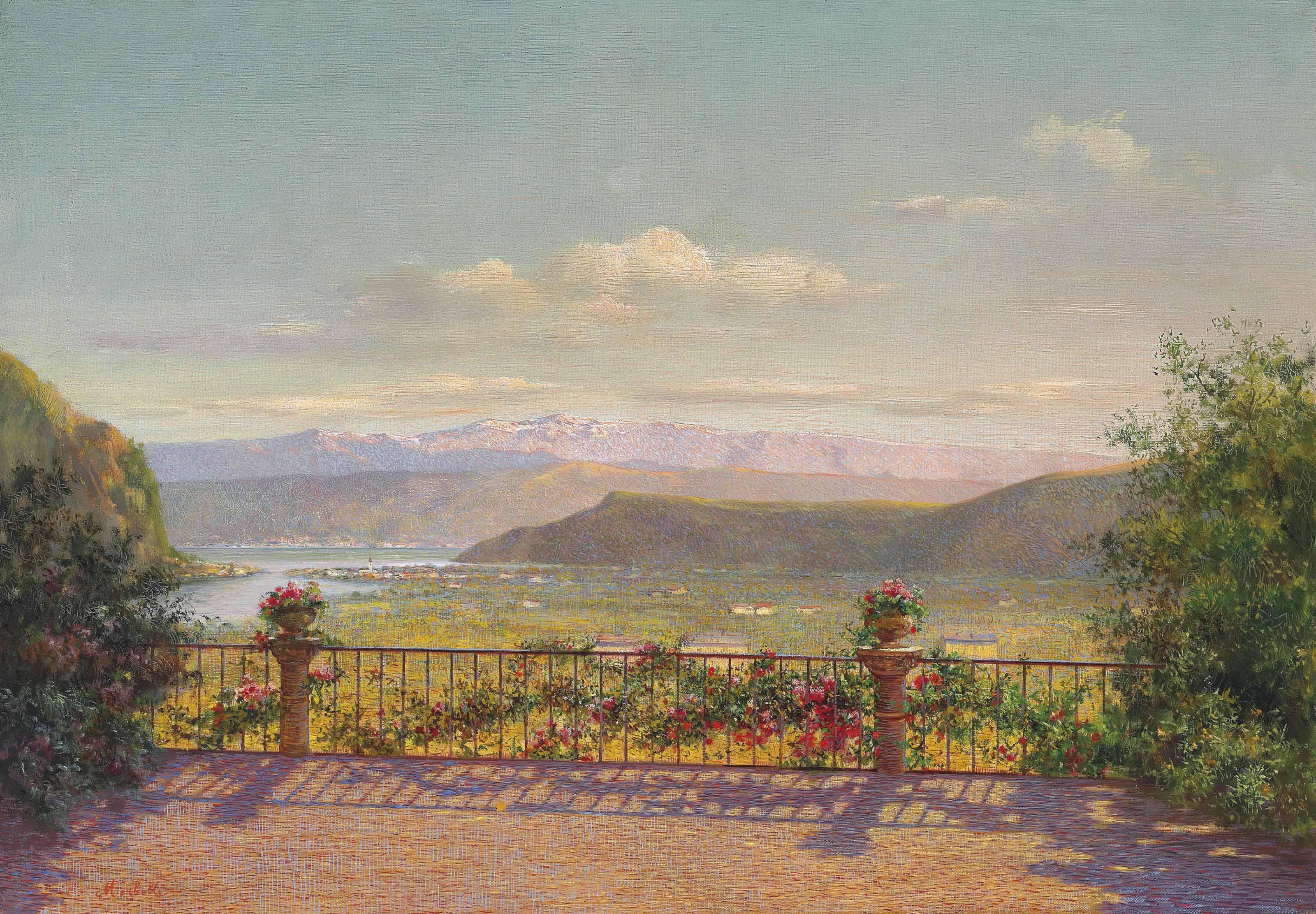 Angelo Morbelli - Lago Maggiore