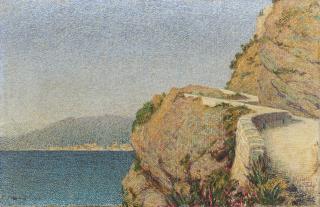 Angelo Morbelli - Marina ligure (Veduta di Vado Ligure)