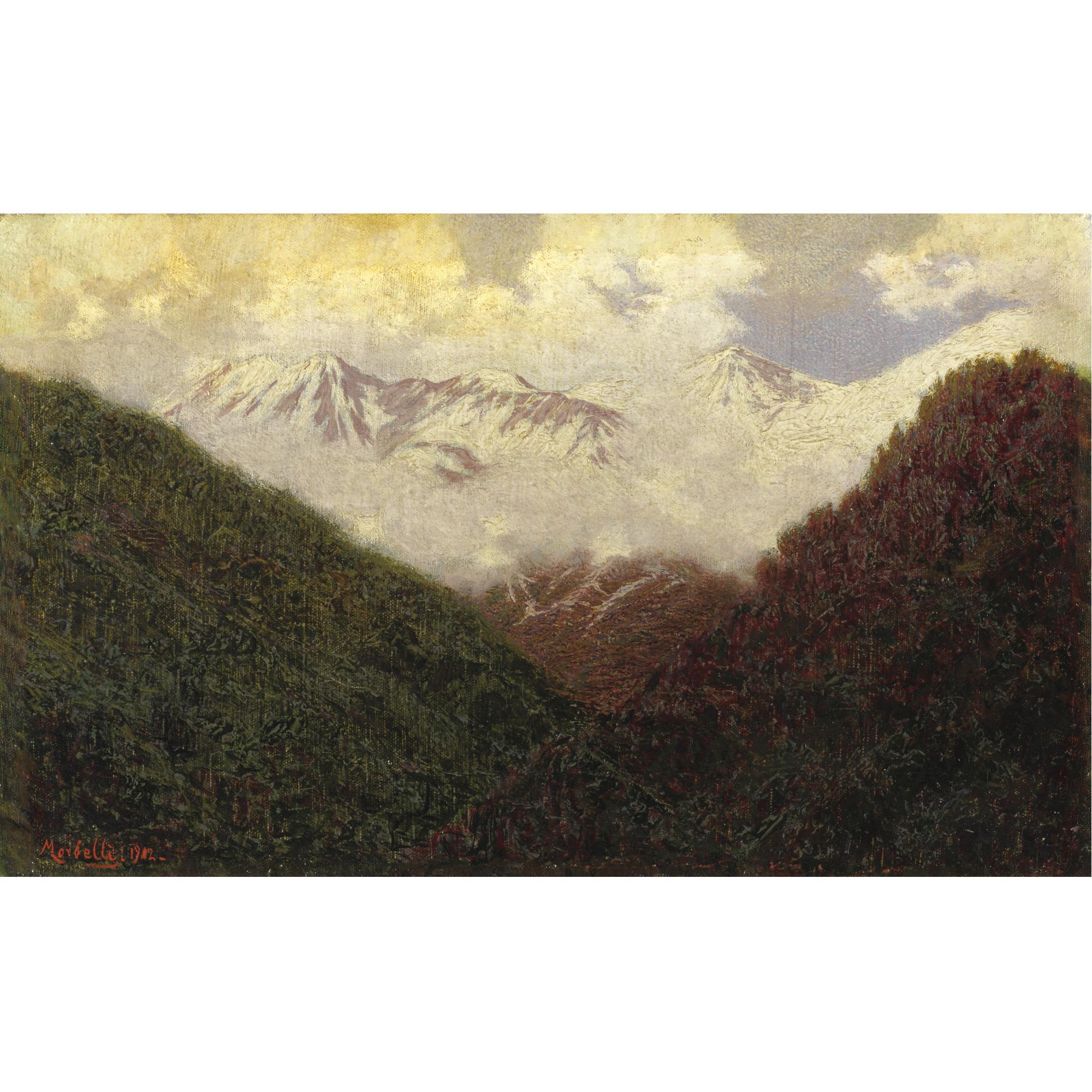 Angelo Morbelli - Paesaggio Sotto La Neve