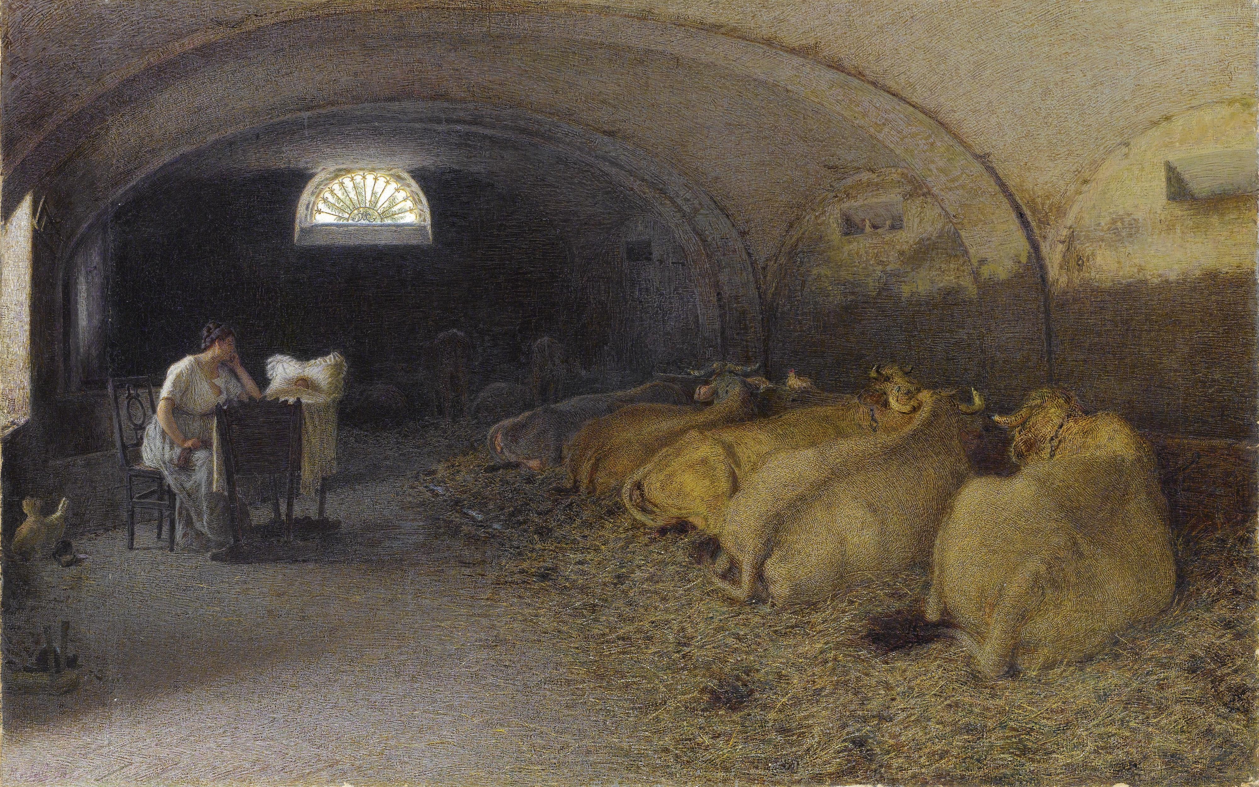 Angelo Morbelli - Pax (La Stalla)