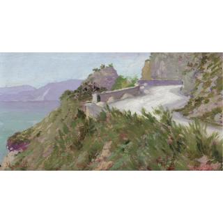 Angelo Morbelli - Strada Sul Litorale