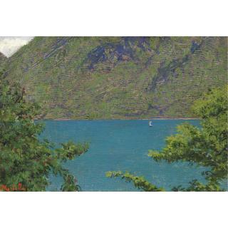 Angelo Morbelli - Veduta Del Lago Maggiore