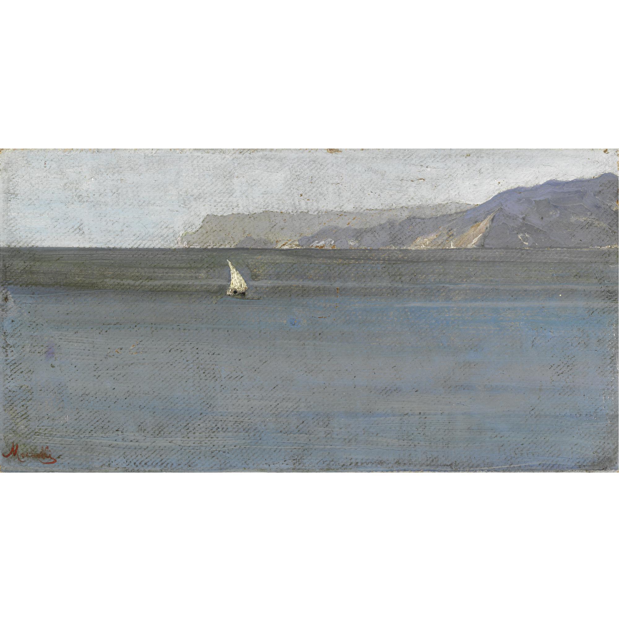 Angelo Morbelli - Veduta Di Capo Noli